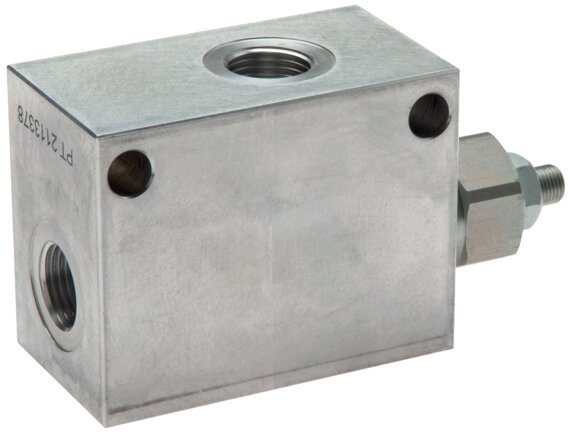 Exemplary representation: Pipe pressure relief valve (nominal flow 150 l/min)