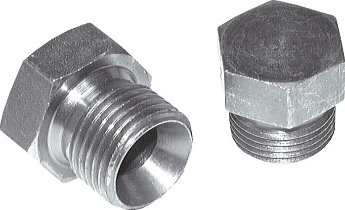 Exemplary representation: Closing screw connection for cutting ring fitting