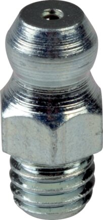 Detailansicht: Kegelschmiernippel nach DIN 71412 A (Stahl verzinkt)