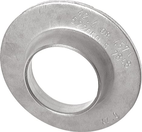 Exemplary representation: Pre-welding flanged disc DIN 2642 for loose flanges, 1.4571