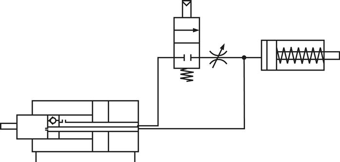Schematic symbol: STOP valve